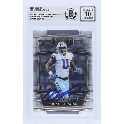 V106832 COW Micah Parsons Dallas Cowboys Autographié 2021 Panini Select Concourse #85 Beckett Fanatics Witnessed Authenticated 10 Rookie Card 11 Micah Parsons AUT PAA TRADING CARDS 45867 AUTTRC CA01F08324 #64