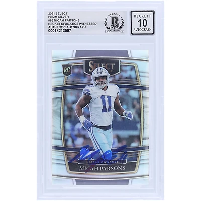 V106832 COW Micah Parsons Dallas Cowboys Autographié 2021 Panini Select Concourse Silver Prizm #85 Beckett Fanatics Witnessed Authenticated 10 Rookie Card 11 Micah Parsons AUT PAA TRADING CARDS 45867 AUTTRC CA01F08327 #67