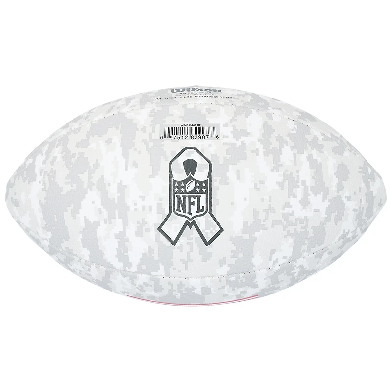 Micah Parsons Dallas Cowboys autographié 2024 Salute To Service Wilson Football