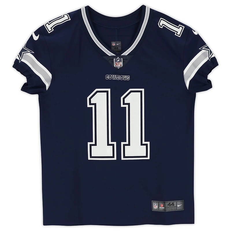 Maillot Nike Elite bleu marine autographié par Micah Parsons des Dallas Cowboys