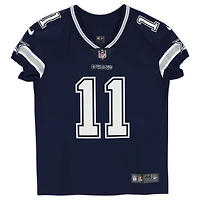 Maillot Nike Elite bleu marine autographié par Micah Parsons des Dallas Cowboys