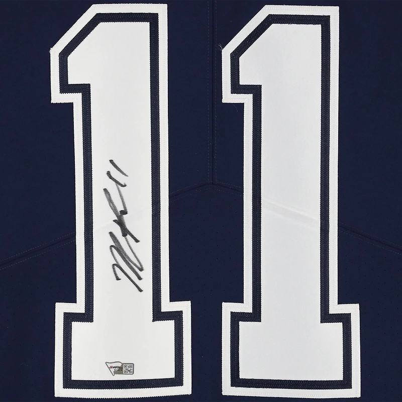 Maillot Nike Elite bleu marine autographié par Micah Parsons des Dallas Cowboys