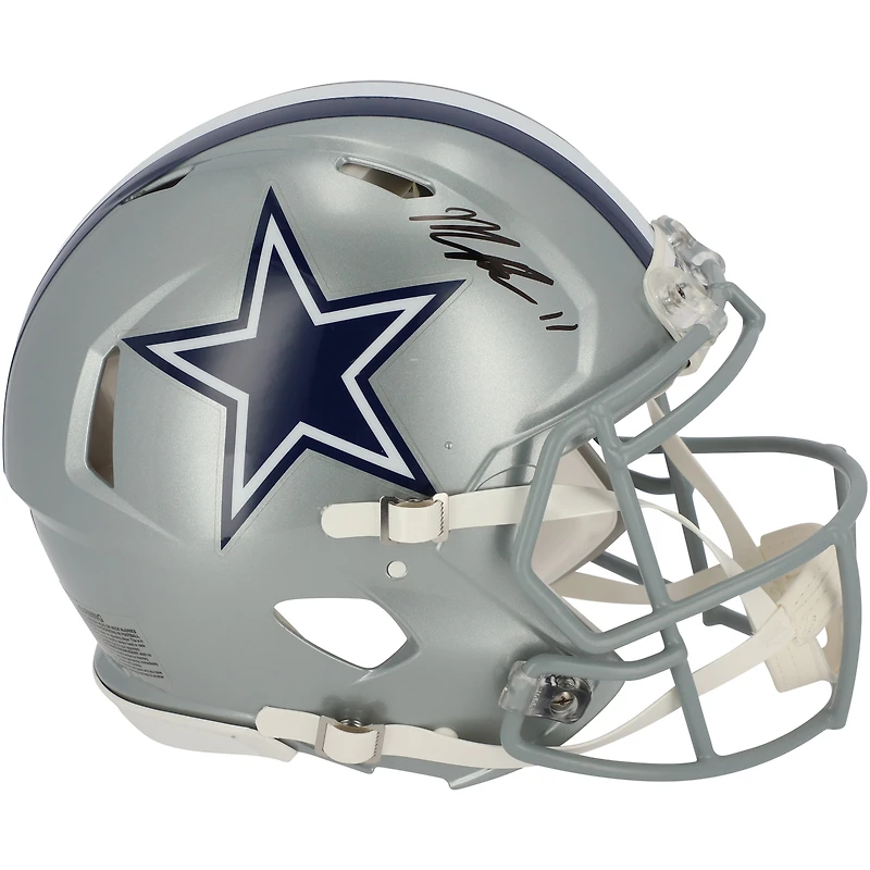 Casque authentique Riddell Speed ​​autographié par Micah Parsons des Dallas Cowboys