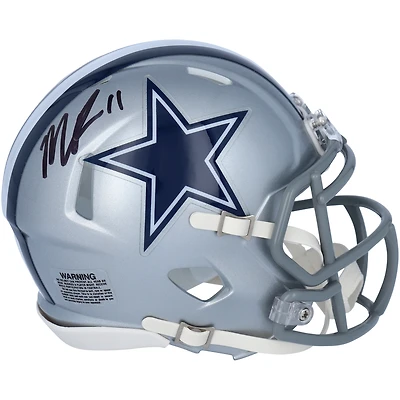 Casque Riddell Speed ​​Mini autographié par Micah Parsons des Dallas Cowboys