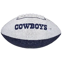 Micah Parsons Dallas Cowboys Autographed Swarovski Crystal White Panel Football - Art by Rock On Sports 