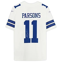Maillot Nike dédicacé par Micah Parsons White Dallas Cowboys
