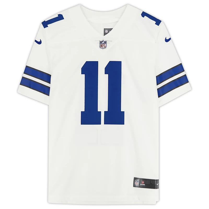 Maillot Nike dédicacé par Micah Parsons White Dallas Cowboys