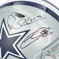 Casque Riddell Speed ​​authentique autographié par Michael Irvin, CeeDee Lamb et Drew Pearson des Dallas Cowboys avec inscription « HOF 21 »