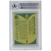 Carte de recrue numéro 10 autographiée par Michael Irvin Dallas Cowboys Topps #383 Beckett 1989, carte authentifiée par les fanatiques