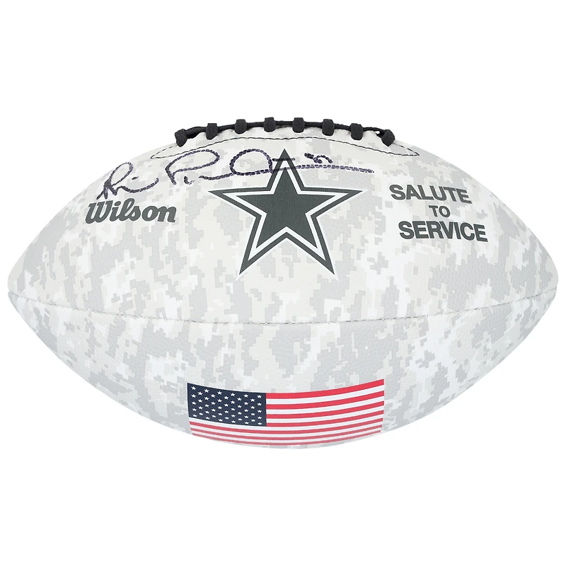 Michael Irvin Dallas Cowboys Autographed 2024 Salute To Service Wilson Football