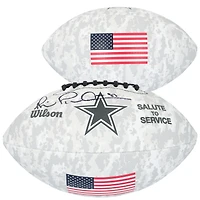 Ballon de football Wilson autographié par Michael Irvin des Cowboys de Dallas en 2024