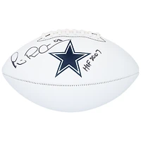 Michael Irvin Dallas Cowboys Autographed Franklin White Panel Football with "HOF 2007" Inscription