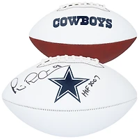 Michael Irvin Dallas Cowboys Autographed Franklin White Panel Football with "HOF 2007" Inscription