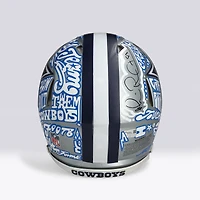 Casque Riddell Speed ​​Authentic autographié par Michael Irvin (Dallas Cowboys) - Illustration par JK5 - Édition limitée n° 1/1