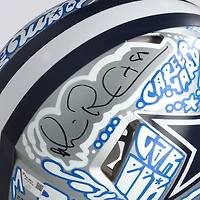 Michael Irvin Dallas Cowboys Autographed Riddell Speed Authentic Helmet - Art by JK5 - Limited Edition #1/1
