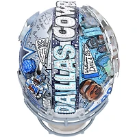Michael Irvin Dallas Cowboys Autographed Riddell Speed Authentic Helmet with Multiple Inscriptions - Art by Charles Fazzino - RG13340223