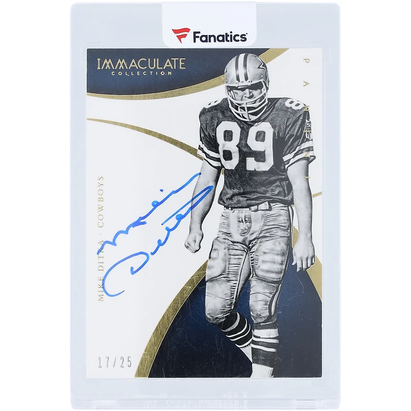 Mike Ditka Dallas Cowboys Autographed 2015 Panini Immaculate #SVA-MD #17/25 Card