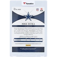 Mike Ditka Dallas Cowboys Autographed 2015 Panini Immaculate #SVA-MD #17/25 Card 