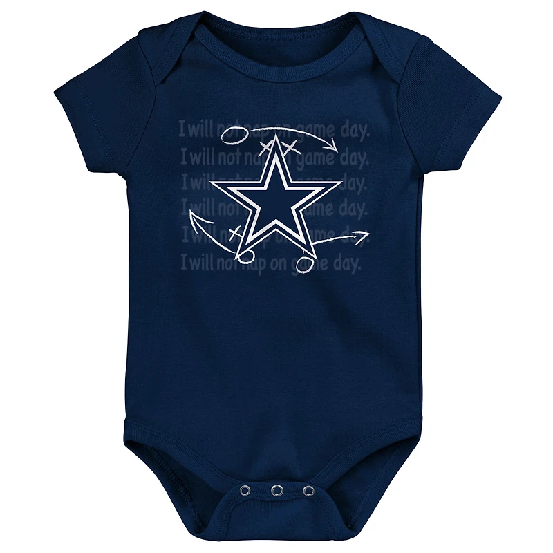 Newborn & Infant Dallas Cowboys Team Starter 3-Pack Bodysuit Set