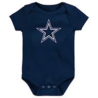 Body bleu marine avec logo de l'équipe des Dallas Cowboys pour nouveau-né et nourrisson