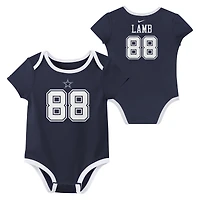 Newborn & Infant Nike CeeDee Lamb Dallas Cowboys Name Number 3-Pack Bodysuit Set