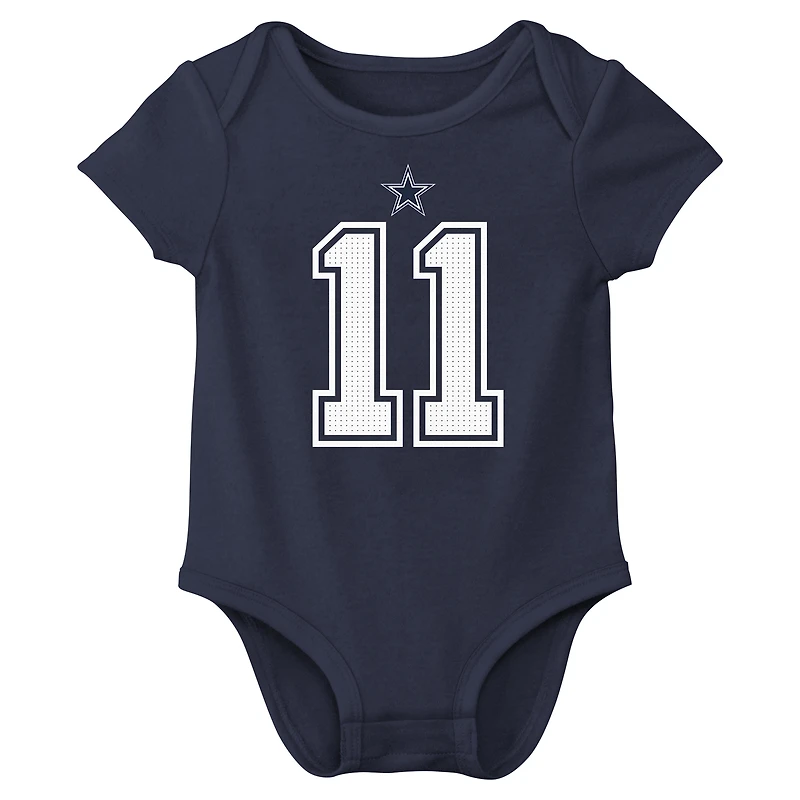 Newborn & Infant Nike Micah Parsons Navy Dallas Cowboys Player Name Number Bodysuit