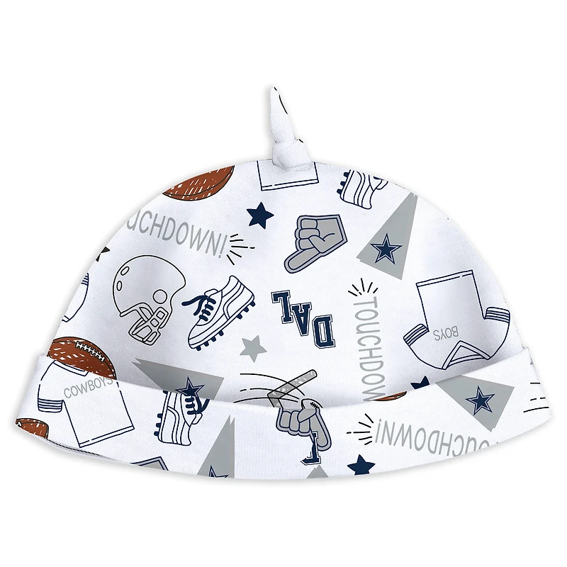 Ensemble de nuit et jeu pour nouveau-nés nourrissons par Erin Andrews Dallas Cowboys