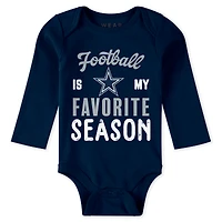 Newborn & Infant WEAR by Erin Andrews Dallas Cowboys Three-Piece Turn Me Around Bodysuits Pant Set