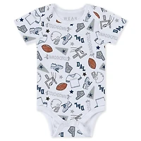 Newborn & Infant WEAR by Erin Andrews Dallas Cowboys Three-Piece Turn Me Around Bodysuits Pant Set