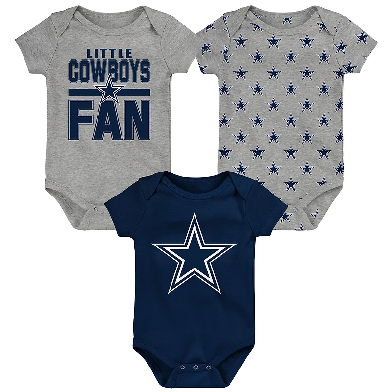 Ensemble 3 pièces pour nouveau-né Outerstuff Dallas Cowboys Little Tike