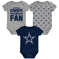 Ensemble 3 pièces pour nouveau-né Outerstuff Dallas Cowboys Little Tike