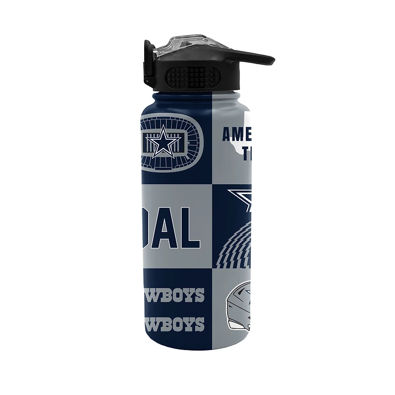 Pegasus Dallas Cowboys 32oz. Local Slogan Press Top Water Bottle