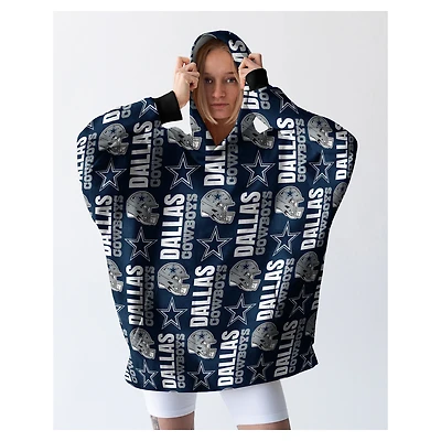 Couverture à capuche portable Pegasus Dallas Cowboys Homefield Logo Repeat