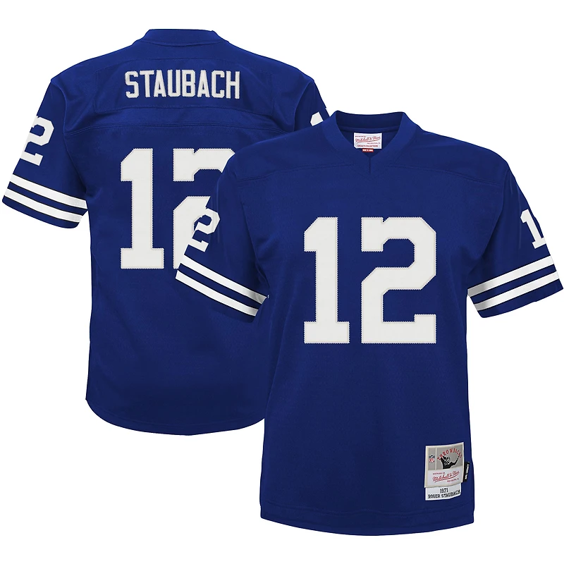 Maillot commémoratif Mitchell & Ness Roger Staubach, joueur retraité des Dallas Cowboys de 1971, pour enfants d'âge préscolaire.