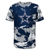 T-shirt préscolaire bleu marine/argent à motif croisé des Cowboys de Dallas