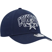 Preschool New Era Navy Dallas Cowboys Outline 9FORTY Adjustable Hat