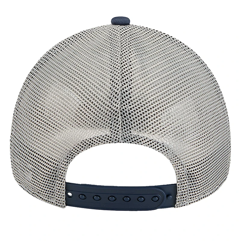 Casquette ajustable New Era blanche/bleu marine Dallas Cowboys Streak A-Frame 9FORTY pour enfant d'âge préscolaire