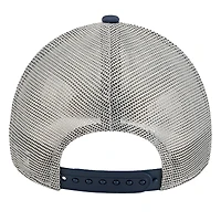 Casquette ajustable New Era blanche/bleu marine Dallas Cowboys Streak A-Frame 9FORTY pour enfant d'âge préscolaire