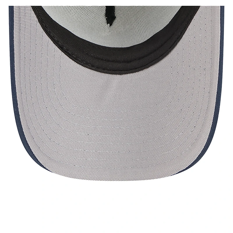 Casquette ajustable New Era blanche et marine Dallas Cowboys Streak A-Frame 9FORTY pour enfants d'âge préscolaire