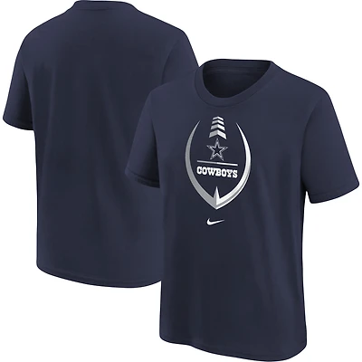 Préscolaire Nike Dallas Cowboys Icon Wordmark bleu marine - T-shirt