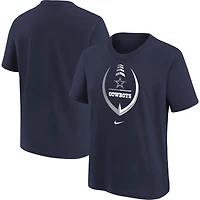 Préscolaire Nike Dallas Cowboys Icon Wordmark bleu marine - T-shirt