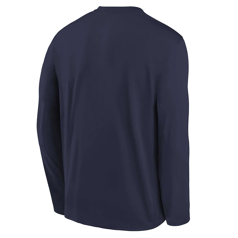 T-shirt à manches longues Nike bleu marine Dallas Cowboys Legend Icon pour enfant d'âge préscolaire