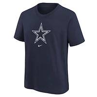 Préscolaire Nike Dallas Cowboys Logo Football bleu marine - T-shirt