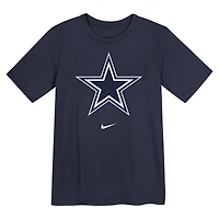 Preschool Nike Navy Dallas Cowboys Primary Logo Legend Performance T-Shirt