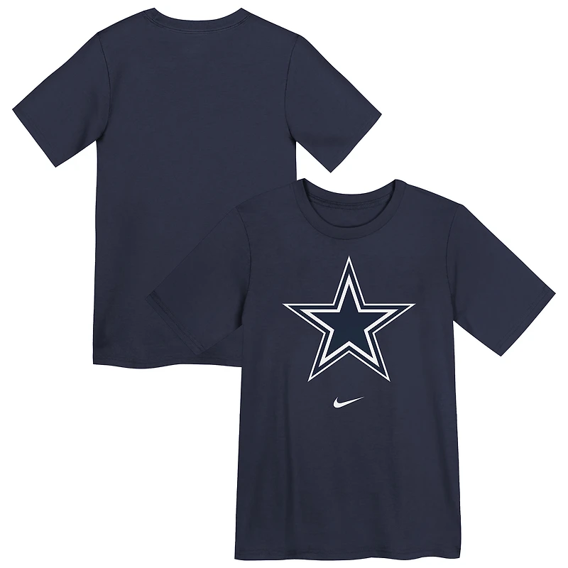 T-shirt Nike bleu marine avec logo Legend Performance des Cowboys de Dallas pour enfant d'âge préscolaire