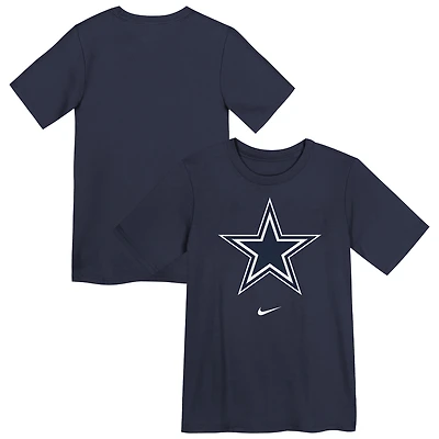 T-shirt Nike bleu marine avec logo Legend Performance des Cowboys de Dallas pour enfant d'âge préscolaire