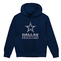Sweat à capuche bleu marine Dallas Cowboys Back to Basics pour enfants d'âge préscolaire Outerstuff