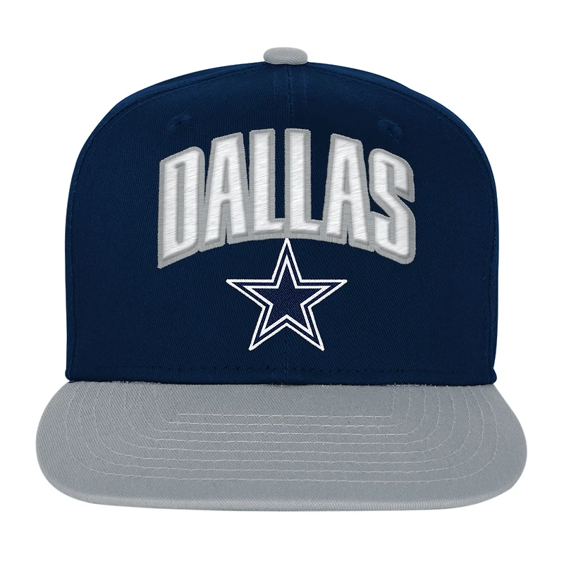 Casquette ajustable Outerstuff bleu marine Dallas Cowboys Essentials pour enfants d'âge préscolaire