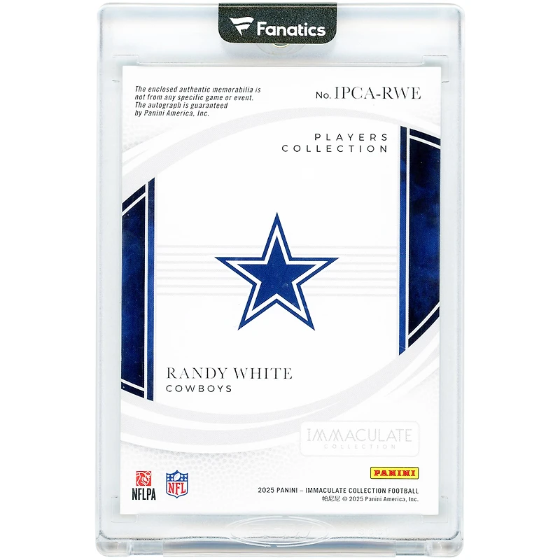 Randy White Dallas Cowboys Autographed 2025 Panini Immaculate Collection Triple Relic #IPCA-RWE #74/99 Card