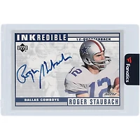 Roger Staubach Dallas Cowboys Autographed 1999 Upper Deck Inkredible #RG Card